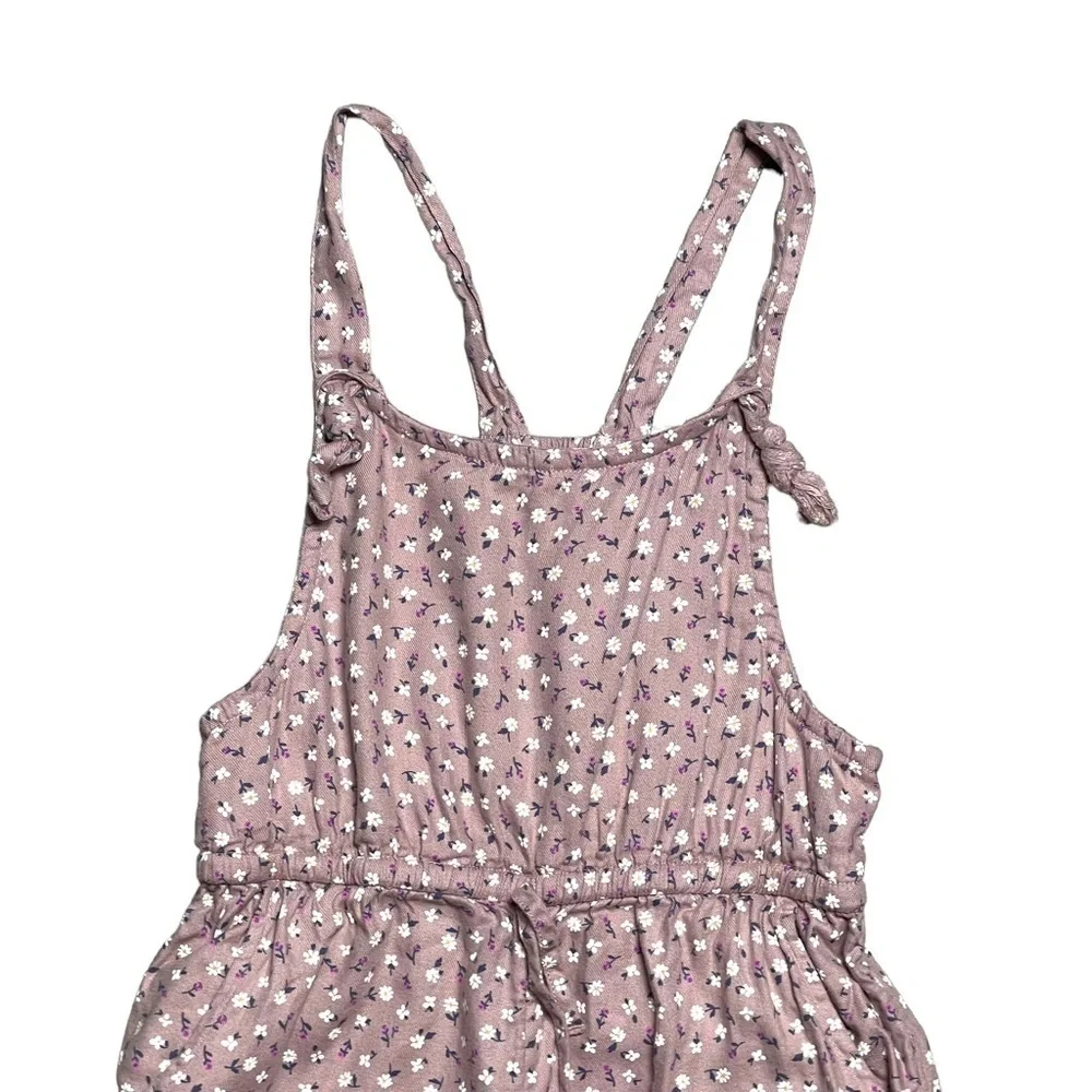 Cat & Jack Mauve Floral Jumpsuit GIRLS M (7/8)